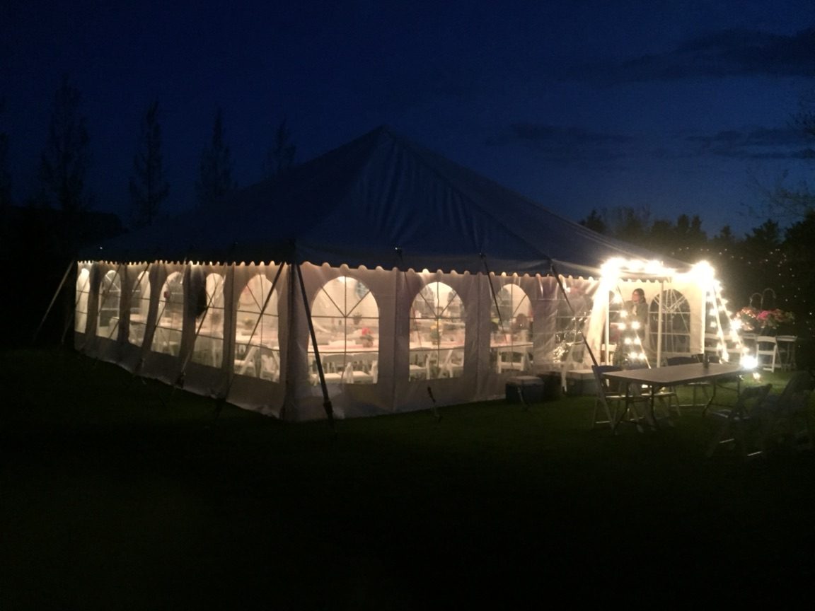 Lighting Pembina Valley Tent Rentals